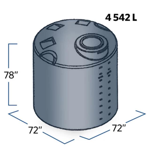 Rental store for WATER TANK 1000IG 1200USG BLACK 2 FTG in Vancouver BC