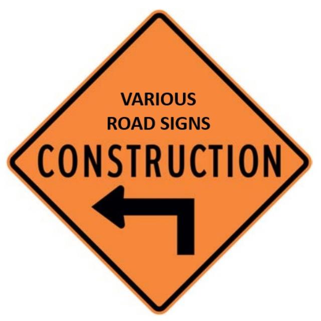 Rental store for ROAD SIGN C W STAND  ASSORTED in Vancouver BC