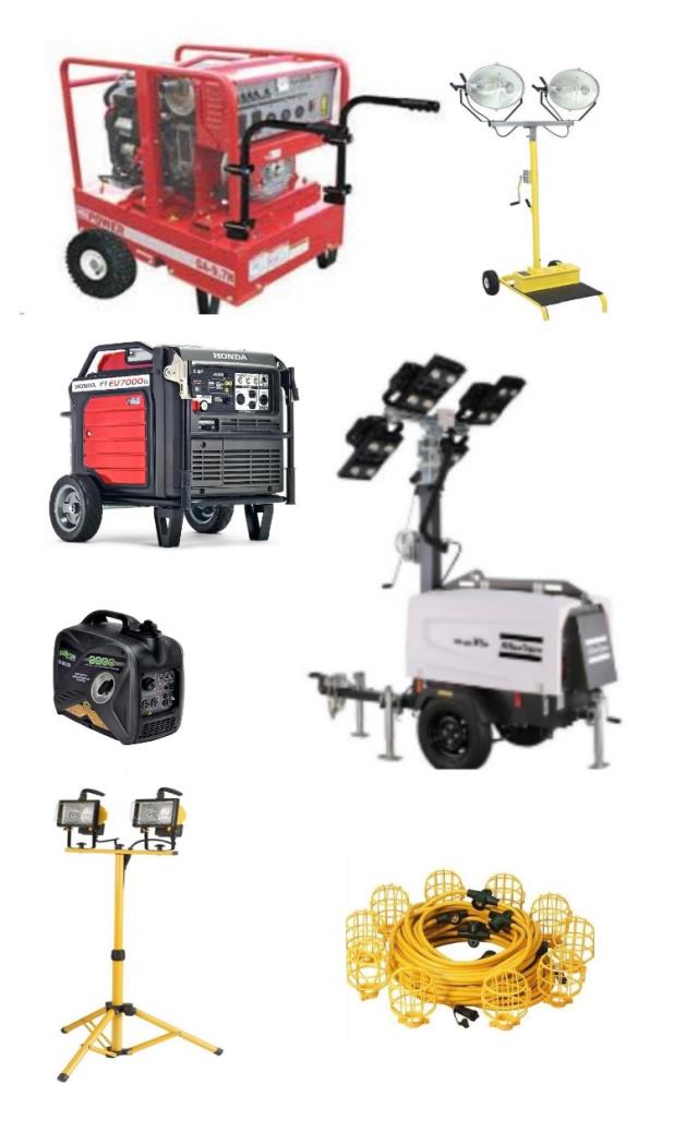 Rent Generators & Lighting