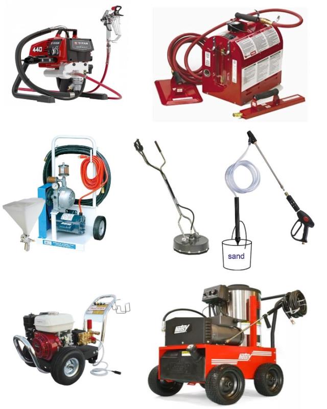 Rent Pressure Washer & Painting